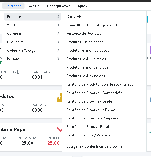 Relatórios Gerenciais